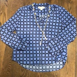 Micheal Kors blouse with gold chain!